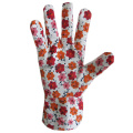 Cotton Prints PVC Dotted Dn Dalm Work Garden Gloves